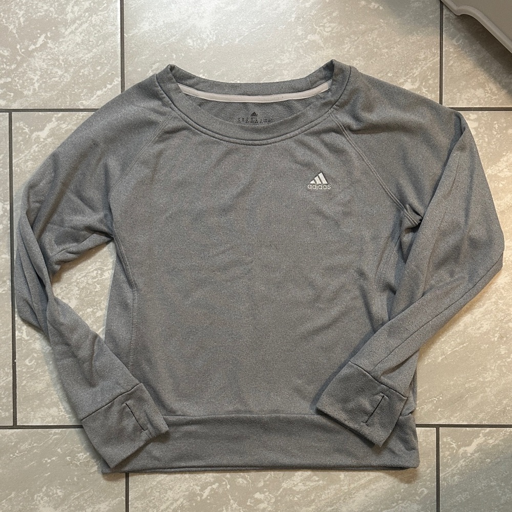 Adidas Women's Gray Sweatshirt